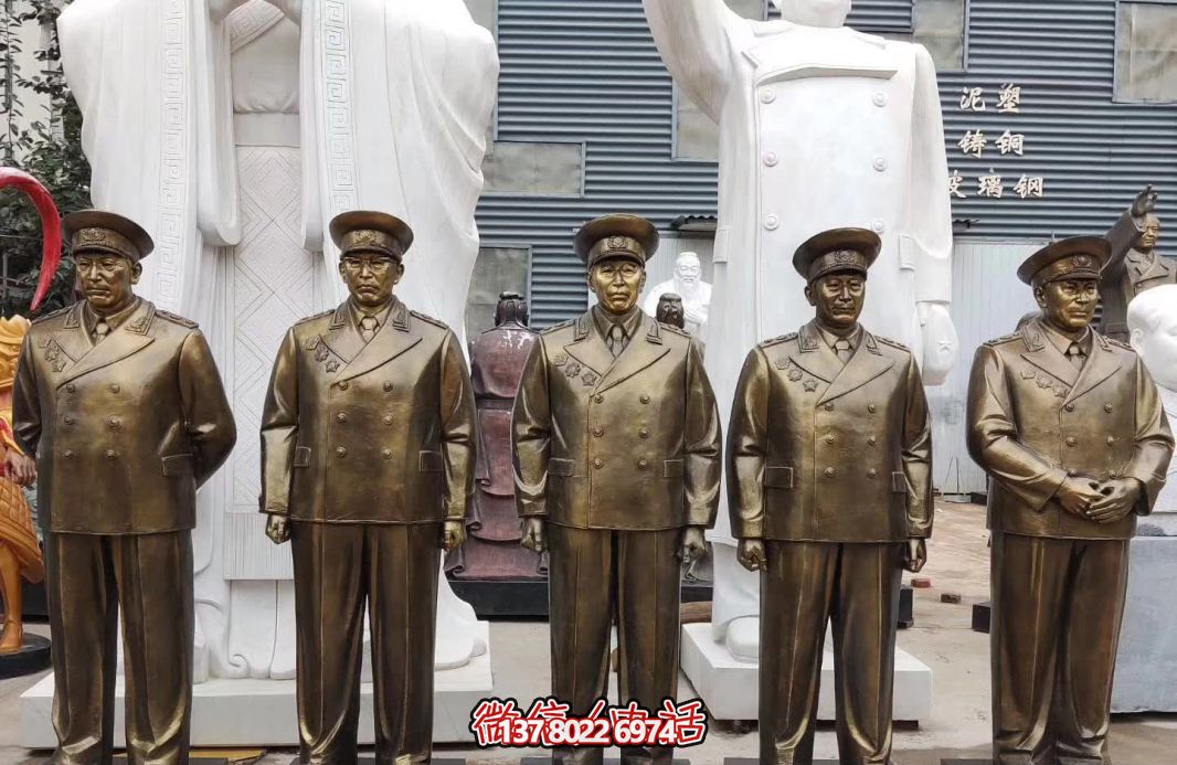 仿銅偉人元帥玻璃鋼雕塑，締造景區(qū)世界十大經(jīng)典