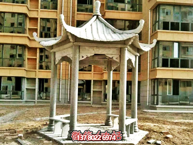 仿古建筑涼亭，為小區(qū)、公園、草坪提供休息雕塑美化