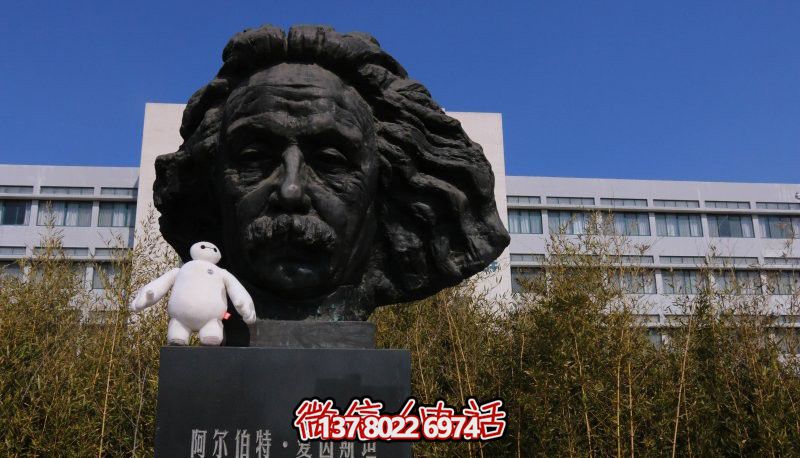 傳承名人風(fēng)采，愛因斯坦頭像銅雕